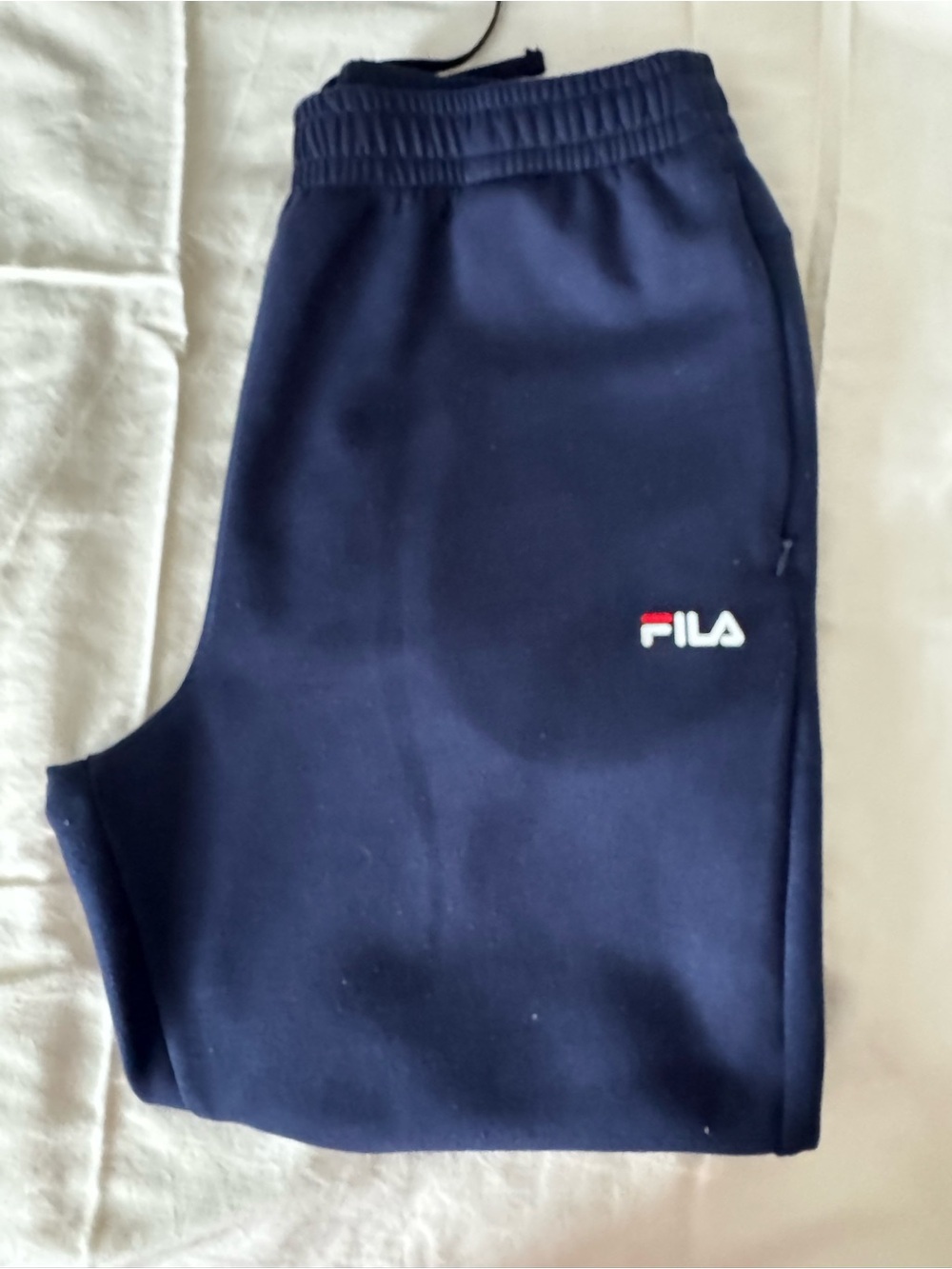 Fila Navy Drawstring Track Pants with Logo Tag - Picture 6 of 10